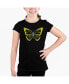 ფოტო #1 პროდუქტის Girls Word Art T-shirt - Butterfly