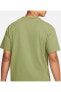 Фото #2 товара Sportswear Premium Essentials Short-Sleeve Erkek Yeşil Pamuklu T-shirt- rahat kalıp