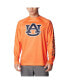 Фото #1 товара Men's Orange Auburn Tigers PFG Terminal Tackle Omni-Shade Raglan Long Sleeve T-shirt
