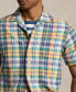 ფოტო #3 პროდუქტის Men's Classic-Fit Plaid Oxford Camp Shirt