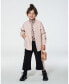 Фото #2 товара Girl Quilted Long Sleeve Overshirt Light Pink - Toddler|Child