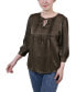 Women's Elbow Sleeve Satin Blouse