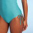 Фото #2 товара Women's Lettuce Edge Bandeau One Piece Swimsuit - Shade & Shore Teal Green S