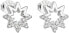Фото #1 товара Серебряные серьги с цирконом белая звездочка 11054.1