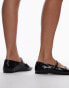 ARKET leather mary jane shoes in black patent