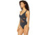 Bleu Rod Beattie 264208 Women's V-Neck Mio One Piece Swimsuits Black Size 6