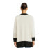 Dreamers by Debut Open Front Cardigan Sweater Womens M White/Black 100% Viscose