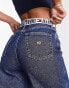 Фото #10 товара Tommy Jeans high rise wide leg jeans in mid wash