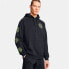 UNDER ARMOUR Rival Fleece HBR Logo hoodie Black / Morph Green, M - фото #1