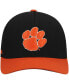 ფოტო #2 პროდუქტის Men's Black, Orange Clemson Tigers Two-Tone Reflex Hybrid Tech Flex Hat