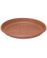 In Outdoor Emma Round Plastic Flower Pot Terracotta Colored Saucer, 8 Inches
