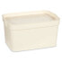 Storage Box with Lid Cream Plastic 2,3 L 13,5 x 11 x 20 cm (24 Units)