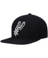 Фото #1 товара Men's Black San Antonio Spurs Ground 2.0 Snapback Hat
