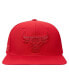 ფოტო #4 პროდუქტის Men's Red Chicago Bulls Triple Tonal Snapback Hat