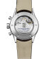ფოტო #3 პროდუქტის Men's Swiss Automatic Chronograph Brown Leather Strap Watch 42mm
