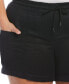 ფოტო #3 პროდუქტის Plus Size Seamed Linen Drawstring Shorts