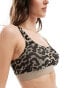 Фото #4 товара ASOS DESIGN 2 pack bralette in chocolate & leopard print