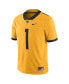 Фото #3 товара Men's Gold West Virginia Mountaineers Alternate Game Jersey