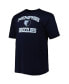 Фото #3 товара Men's Navy Memphis Grizzlies Big and Tall Heart and Soul T-shirt