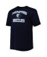 Men's Navy Memphis Grizzlies Big and Tall Heart and Soul T-shirt