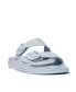 Фото #1 товара Women's Iqushion Pearlized Two-Bar Buckle Slides