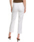 7 For All Mankind High Waist Cropped White Straight Ankle Jean Women's White 24