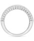 ფოტო #4 პროდუქტის Diamond Round & Baguette Band (1-1/2 ct. t.w.) in 14k White Gold