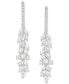 ფოტო #1 პროდუქტის Lab Grown Diamond Marquise & Round Leverback Drop Earrings (2-1/2 ct. t.w.) in 14k White Gold