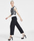 Фото #5 товара Women's Button-Front Ankle Pants