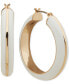 Фото #1 товара Gold-Tone Small Color Hoop Earrings, 1.05"