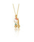 Sanrio Flash Yellow Gold Plated Bicycle 3D Pendant