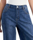 Фото #6 товара Juniors' High-Rise Wide-Leg Comfy Jeans