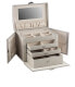 Modern gray jewelry box with crocodile pattern Caiman 20136-9