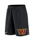 Men's Black Washington Commanders Stretch Performance Shorts