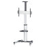 Фото #2 товара Кронштейн для мониторов Manhattan TV & Monitor Mount - Trolley Stand - 1 экран - Размер экрана: 37-65" - Серебристый - VESA 200x200 до 600x400 мм - Макс. 50 кг - LFD - Пожизненная гарантия - Регулировка высоты - Черно-серебристый