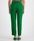 Фото #5 товара Women's Textured Crepe Mid Rise Staight-Leg Pants, Created for Macy's
