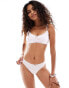 Фото #2 товара Monki mix and match soft thong in white hearts