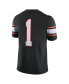 Men's #1 Black Oklahoma State Cowboys Game Jersey