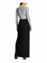 Ralph Lauren Women's Asymmetrical Neckline Maxi Sheath Dress Black 4