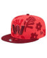 Фото #1 товара Men's Burgundy Washington Commanders Leafy 9FIFTY Snapback Hat