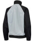 ფოტო #4 პროდუქტის Women's Black and Silver Las Vegas Raiders Backfield Raglan Full-Zip Track Jacket