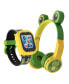 ფოტო #1 პროდუქტის V3 Boys Black and Yellow Silicone Smartwatch 42mm Gift Set