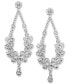 ფოტო #4 პროდუქტის Diamond Flower Drop Earrings (1 ct. t.w.) in 14k White Gold