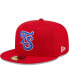 Фото #2 товара Men's Red Tennessee Smokies Authentic Collection 59FIFTY Fitted Hat