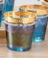 Фото #4 товара Double Old Fashion 6 Piece Gold Band Glass Set