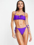 Фото #1 товара The Frolic kendari tie side bikini bottom in purple