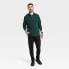 Фото #2 товара Men's Quarter-Zip Sweatshirt - Goodfellow & Co Dark Green M