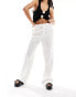 Фото #1 товара Polo Ralph Lauren linen trousers in white