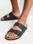 Birkenstock Arizona sandals in black Oiled Leather