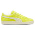 Puma Suede Neon Lace Up Mens Yellow Sneakers Casual Shoes 39650702